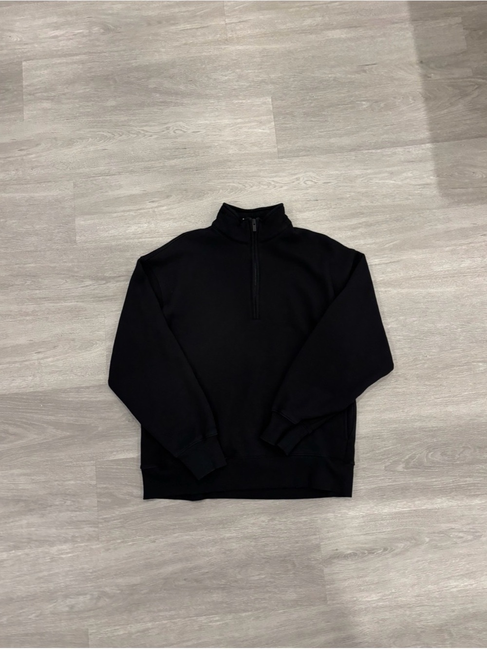 NEVER WORN Aritzia Small Boyfriend Black Quarter Zip
